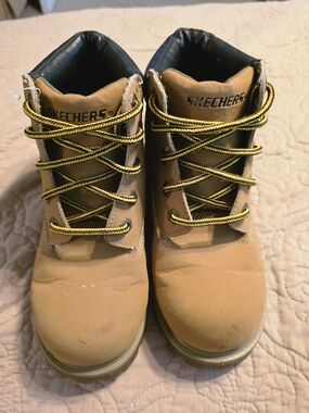 Skechers Kids' Tan Work-Style Boots Size 2